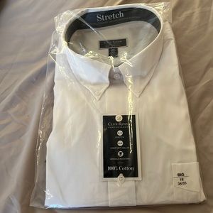 Men Big Size Pocket Dress Shirt